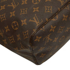 Louis Vuitton Monogram Neverfull MM Tote Brown Leather — view 7
