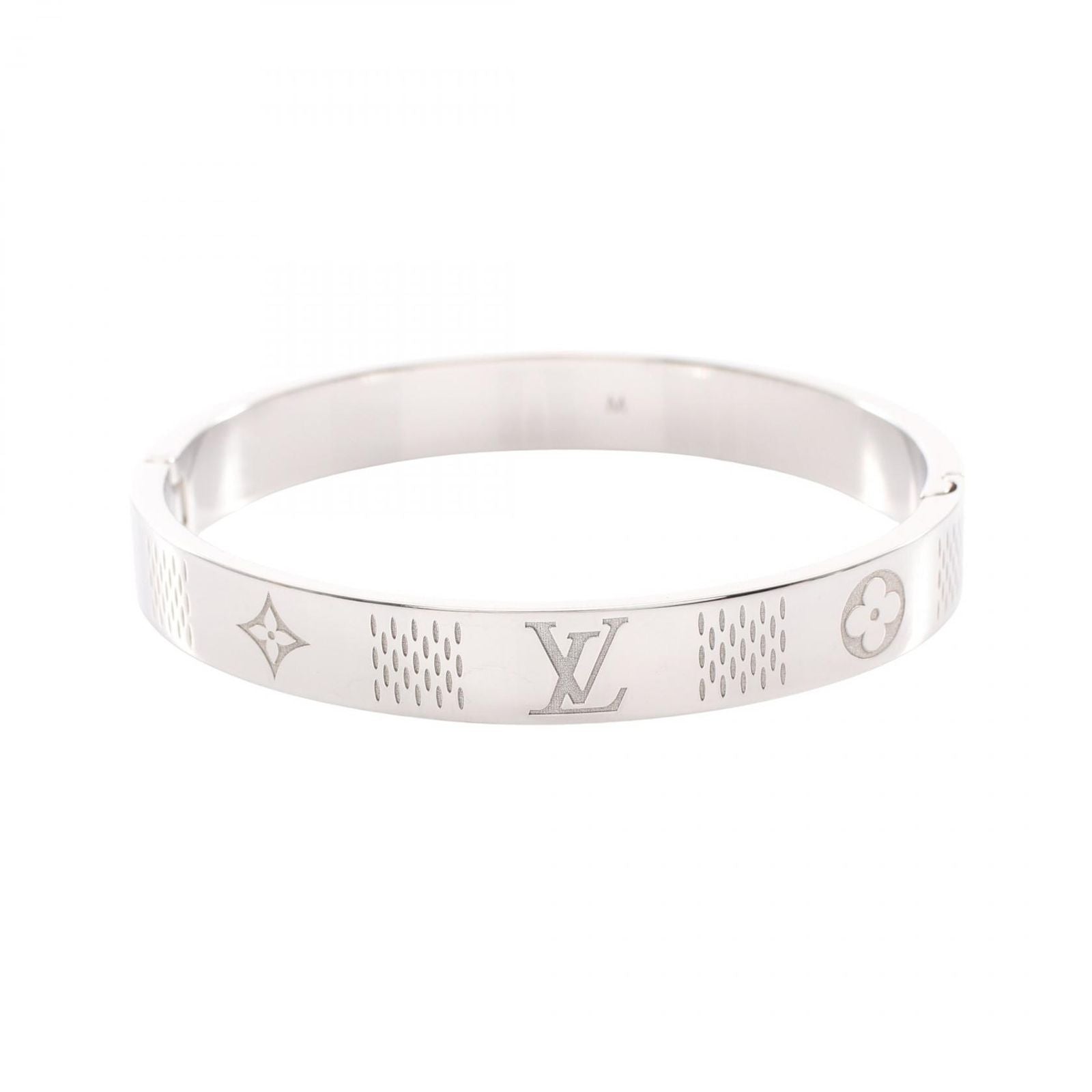 Louis Vuitton Bracelet Bangle Damier Heritage Stainless Steel