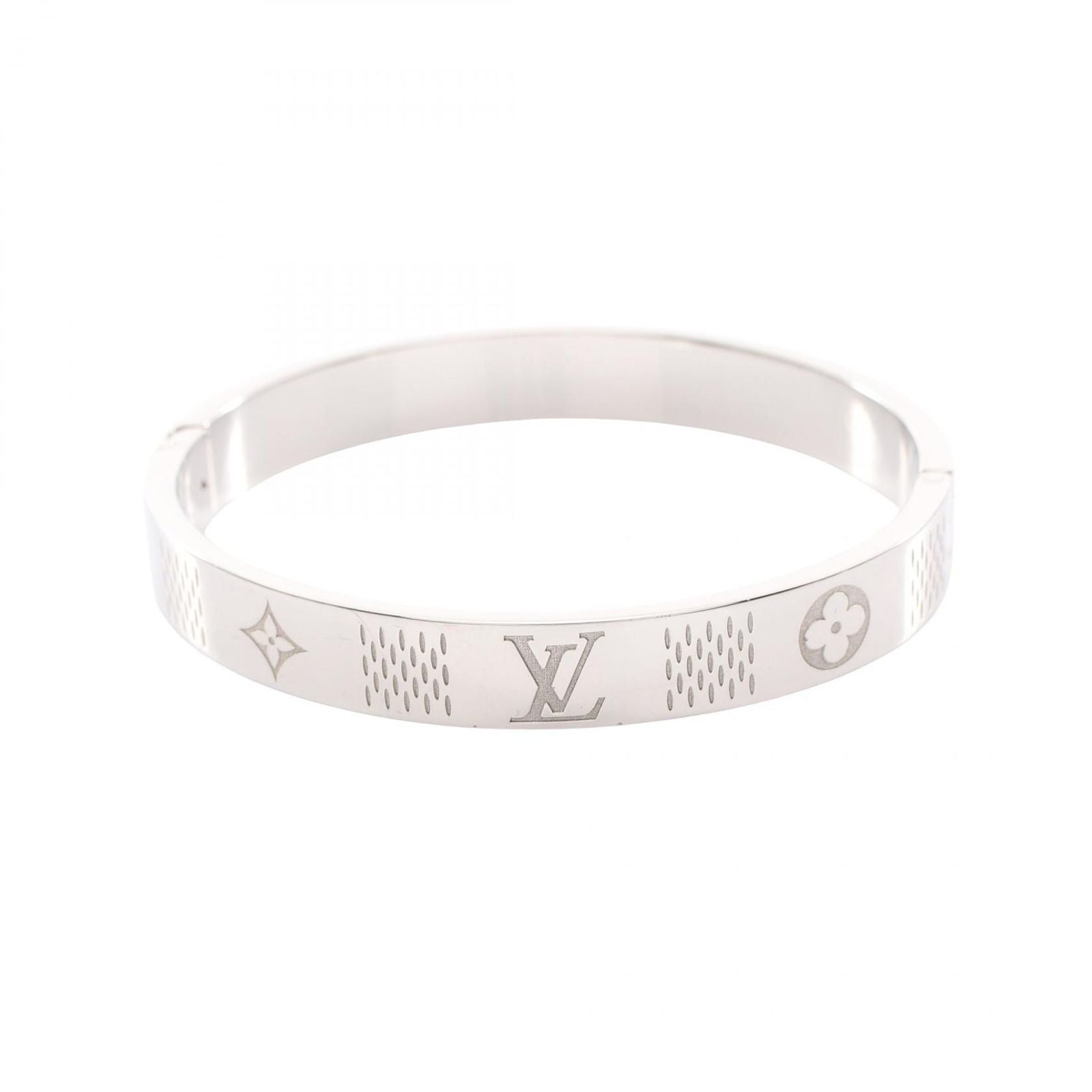 Louis Vuitton Bracelet Bangle Damier Heritage Stainless Steel — view 2
