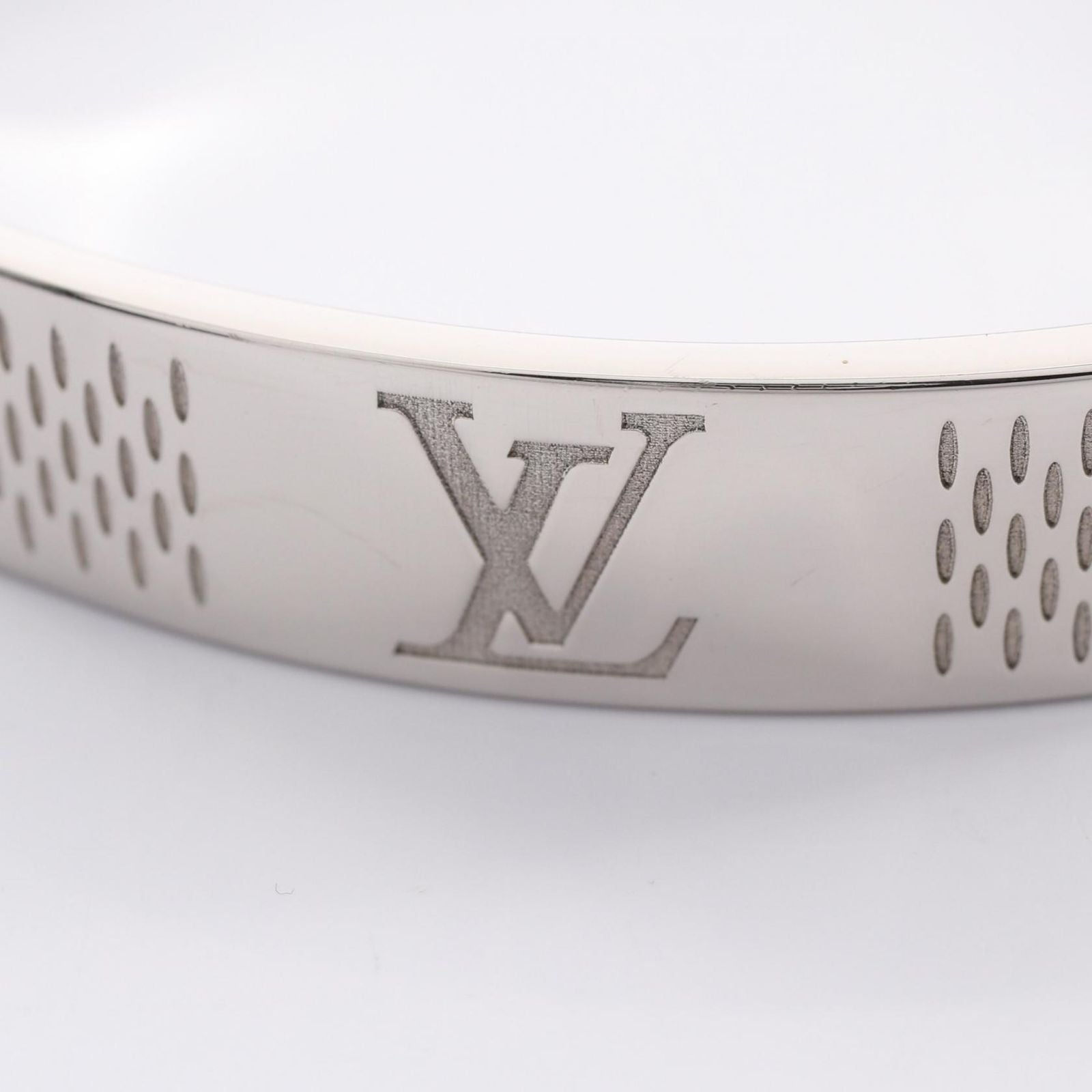 Louis Vuitton Bracelet Bangle Damier Heritage Stainless Steel — view 4