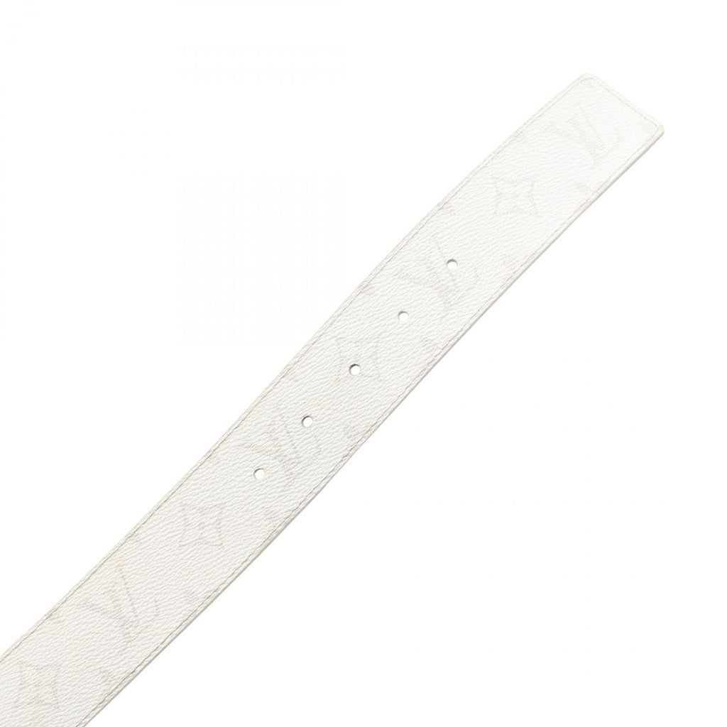 Louis Vuitton Belt LV Initial 40 Reversible Silver Leather Canvas — view 3