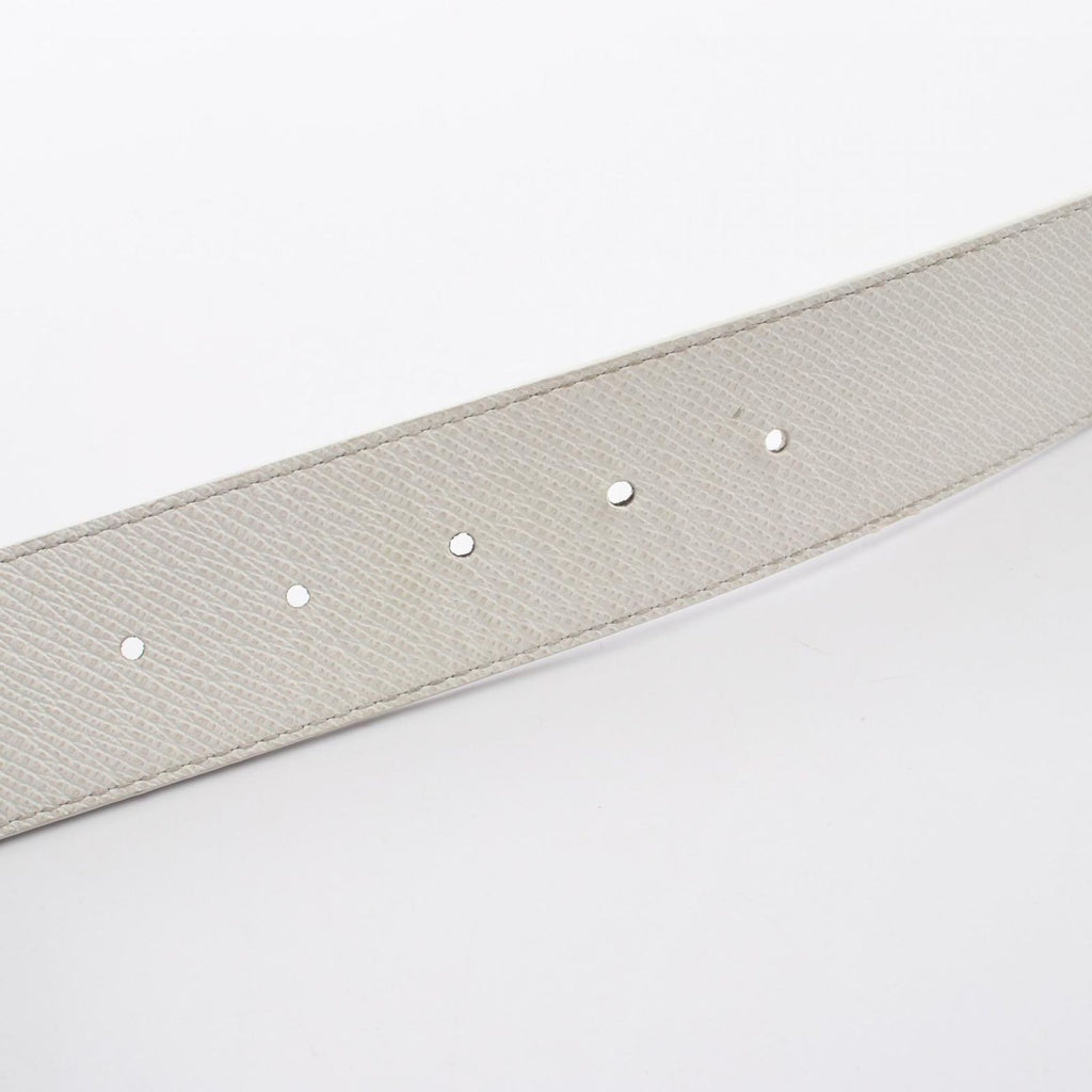 Louis Vuitton Belt LV Initial 40 Reversible Silver Leather Canvas — view 8