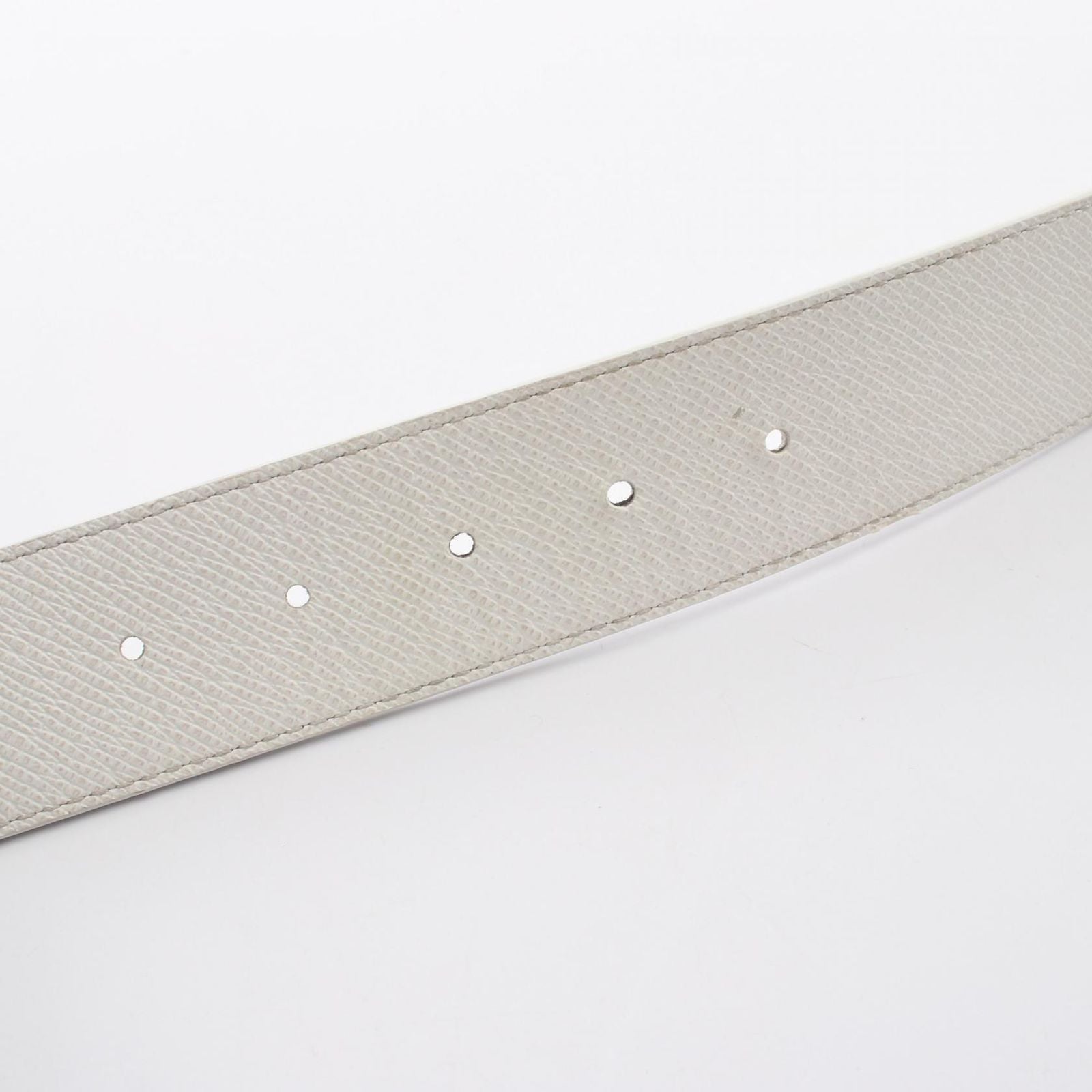Louis Vuitton Belt LV Initial 40 Reversible Silver Leather Canvas — view 8