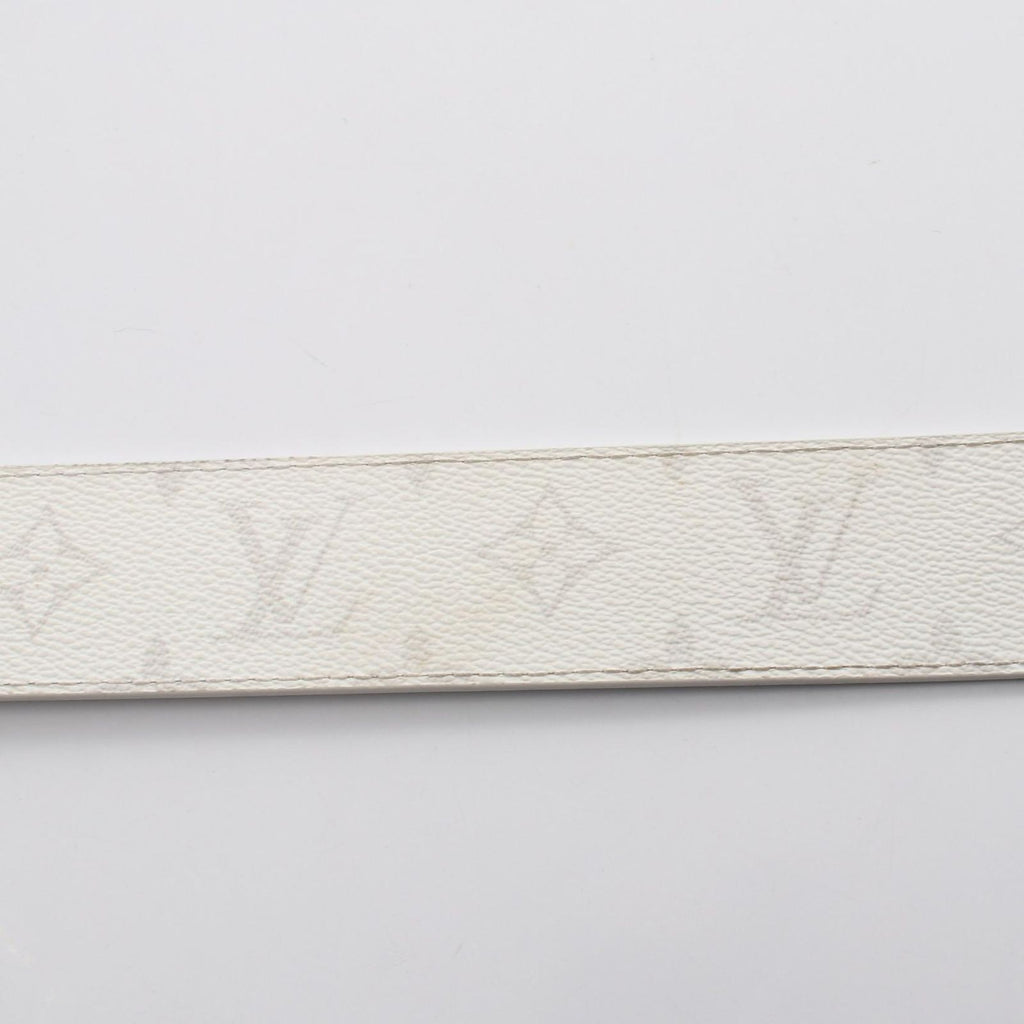 Louis Vuitton Belt LV Initial 40 Reversible Silver Leather Canvas — view 7