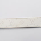 Louis Vuitton Belt LV Initial 40 Reversible Silver Leather Canvas — view 7