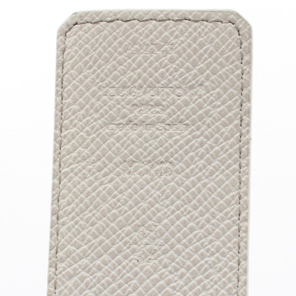 Louis Vuitton Belt LV Initial 40 Reversible Silver Leather Canvas — view 4