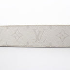 Louis Vuitton Belt LV Initial 40 Reversible Silver Leather Canvas — view 6