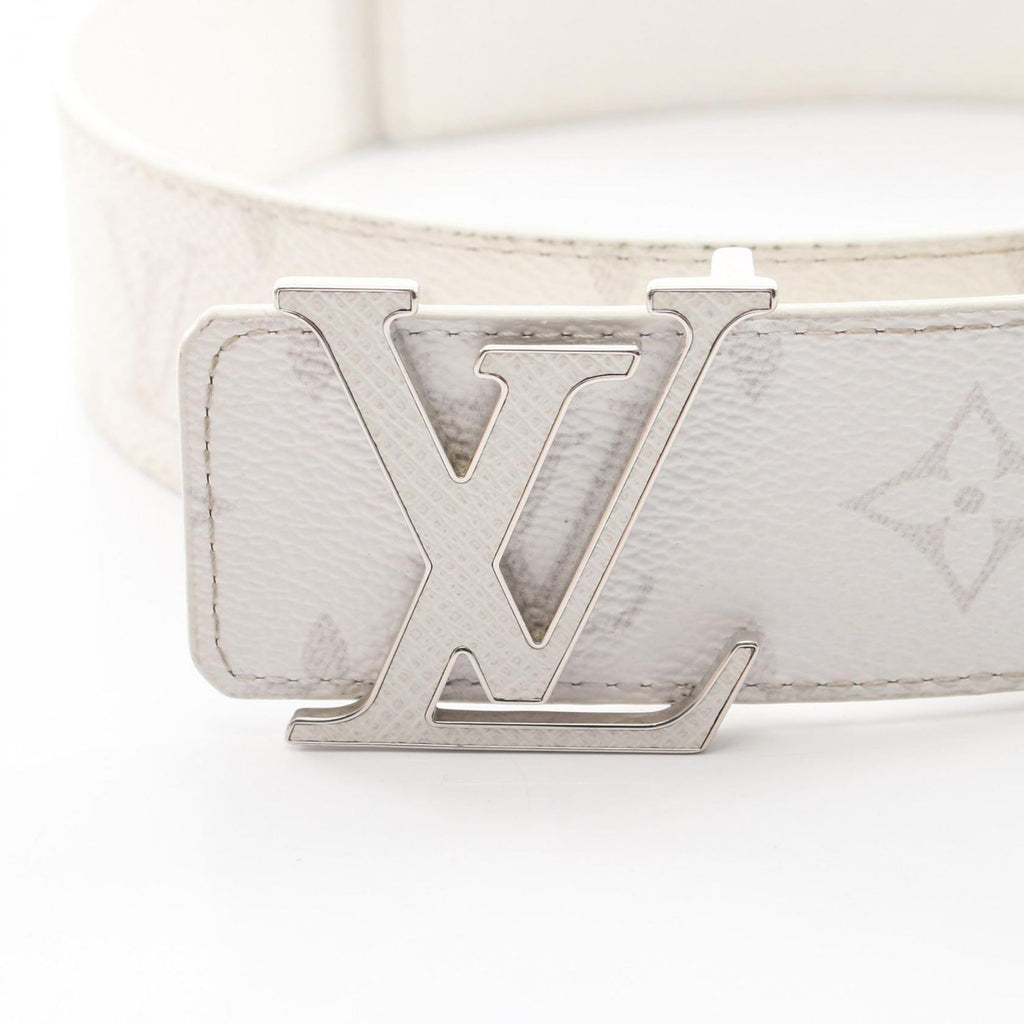 Louis Vuitton Belt LV Initial 40 Reversible Silver Leather Canvas — view 2
