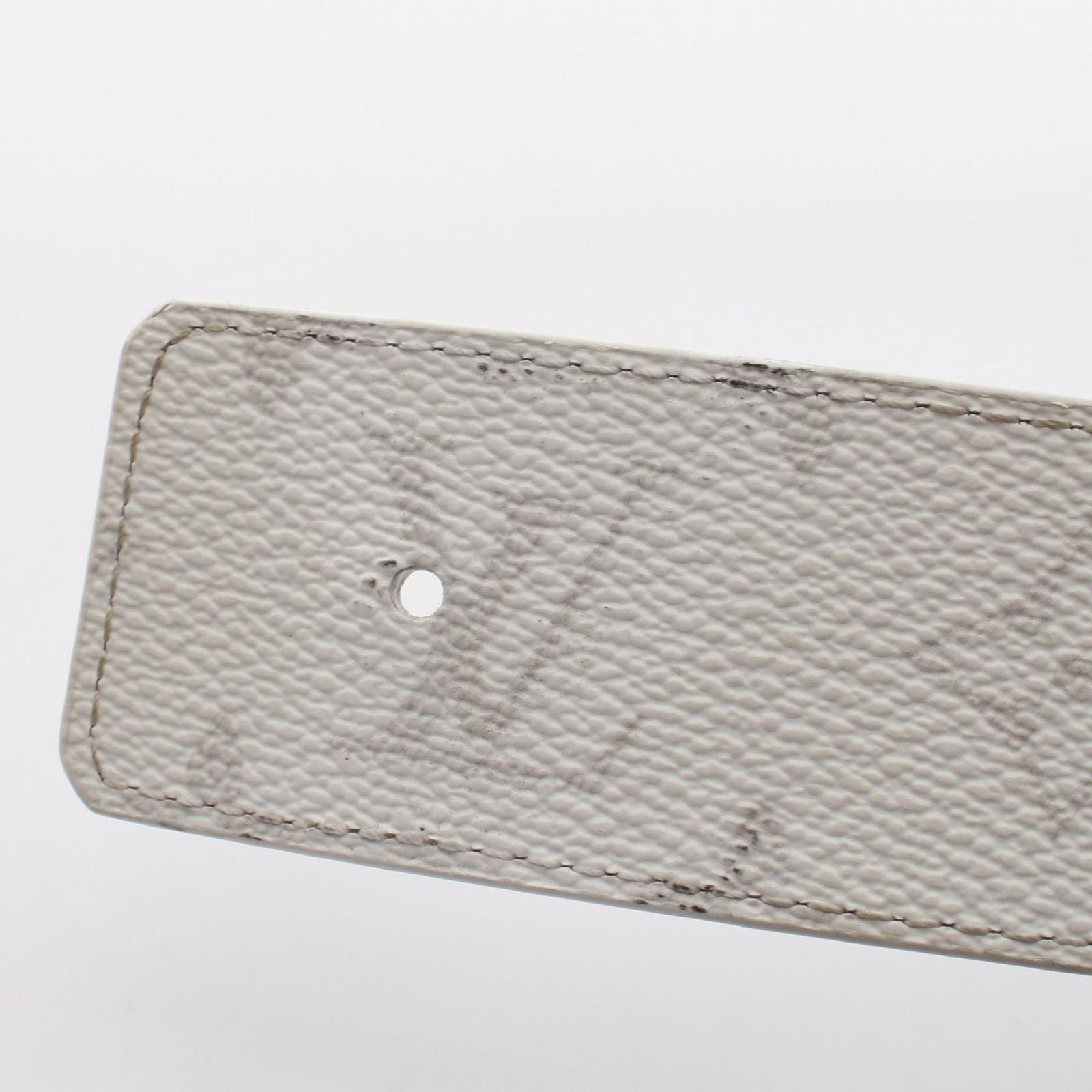 Louis Vuitton Belt LV Initial 40 Reversible Silver Leather Canvas — view 9