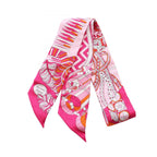 Hermes Scarf Twill de L'ombrelle Aux Duels Ribbon Silk