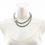 Chanel Necklace CC Logo Double Strand — view 4