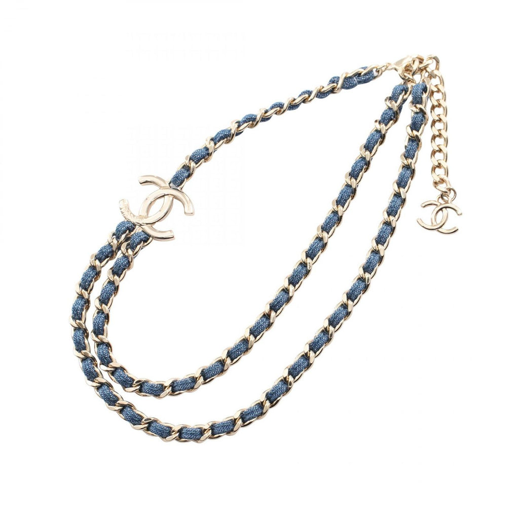 Chanel Necklace CC Logo Double Strand — view 2