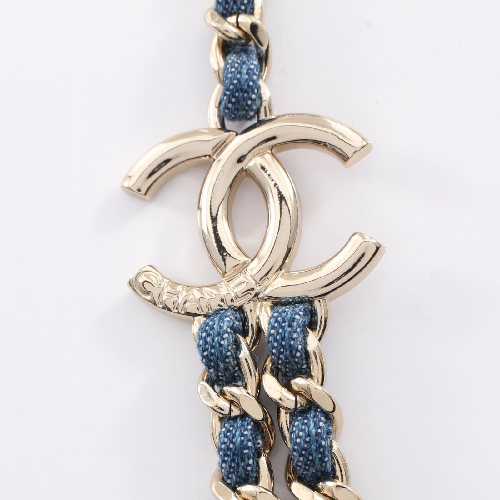Chanel Necklace CC Logo Double Strand — view 5