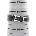 Hermes Bracelet Behapi Double Tour Silver Reversible Leather — view 6