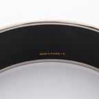 Hermes Bangle Enamel GM Horse Pattern Stainless Steel Bracelet — view 5