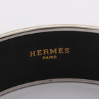 Hermes Bangle Enamel GM Horse Pattern Stainless Steel Bracelet — view 3