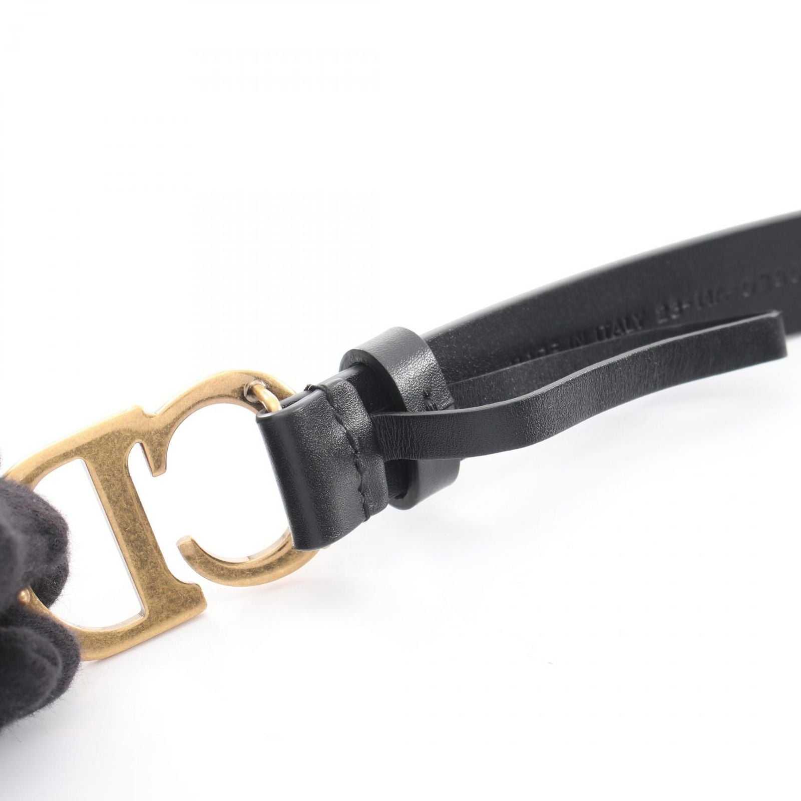 Dior Belt CD Logo Buckle Gold Leather — view 5