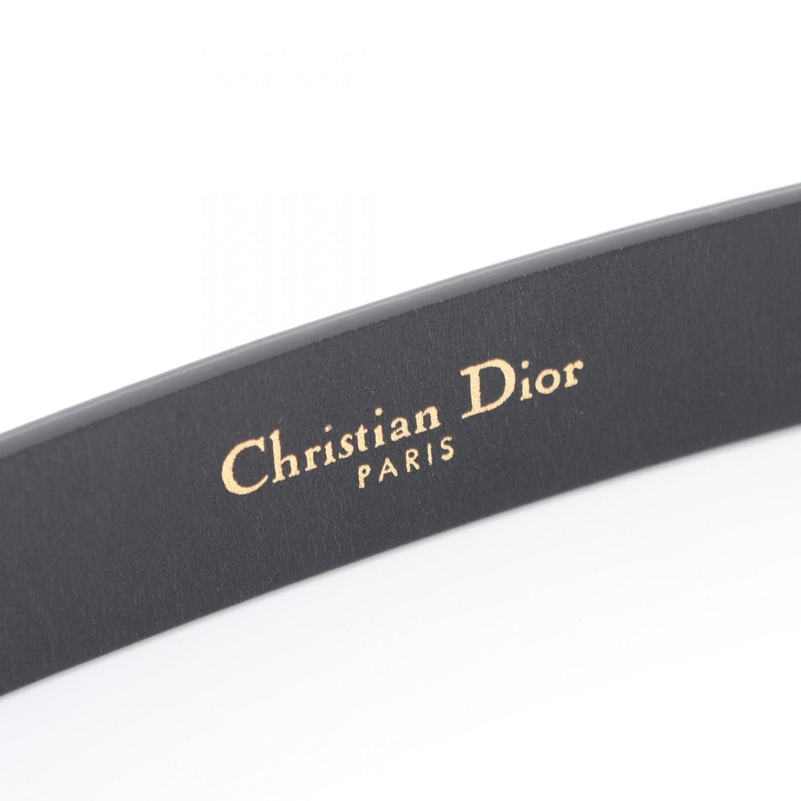 Dior Belt CD Logo Buckle Gold Leather — view 4