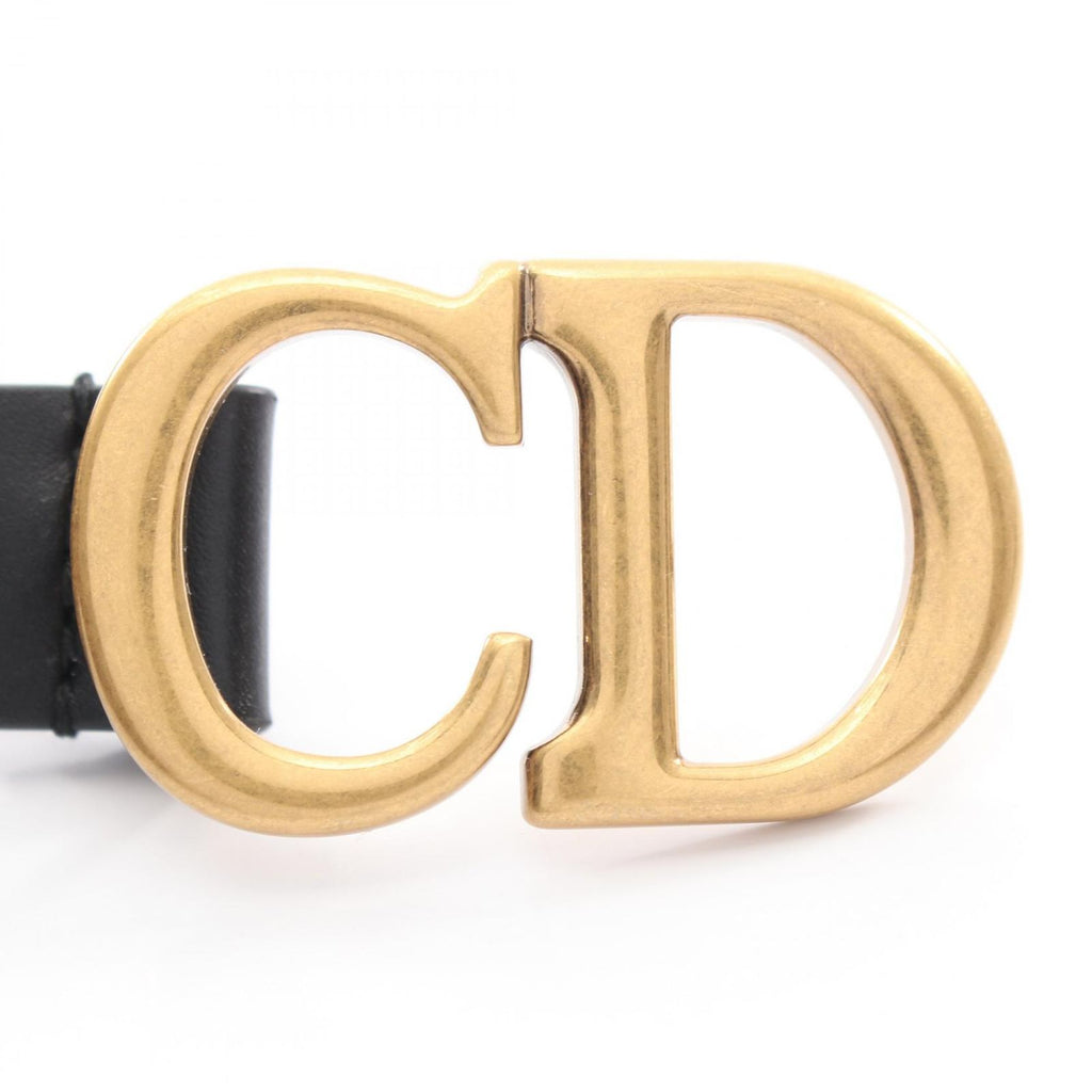 Dior Belt CD Logo Buckle Gold Leather — view 2