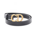 Dior Belt CD Logo Buckle Gold Leather