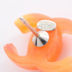 Chanel Earrings CC Logo Stainless Steel — view 6