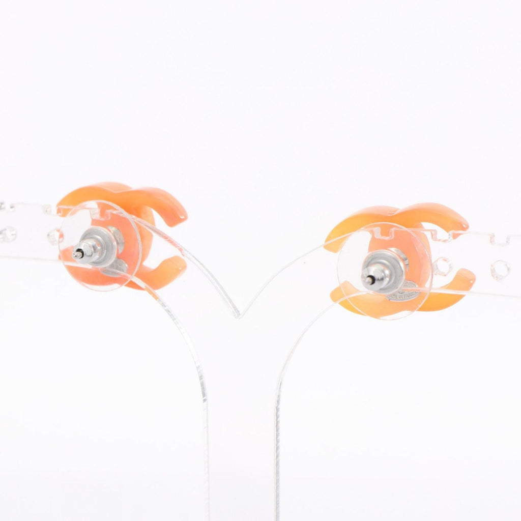 Chanel Earrings CC Logo Stainless Steel — view 2
