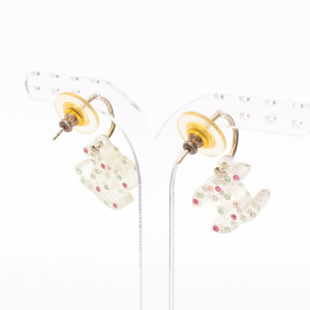 Chanel Earrings CC Logo — view 3