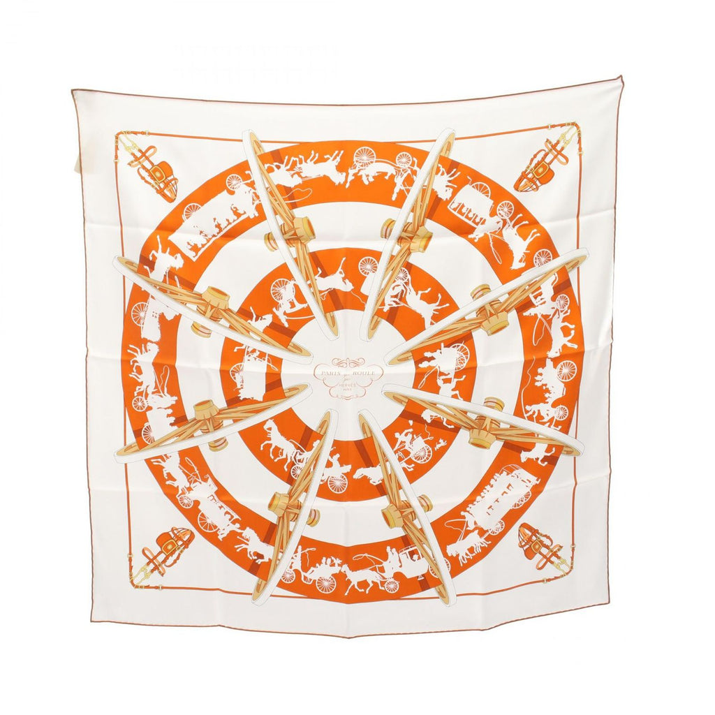 Hermes Scarf Carre 70 Paris Qui Roule Silk