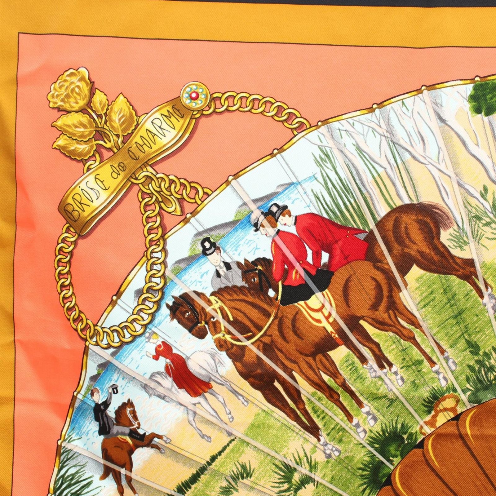 Hermes Scarf Carre 90 Brise de Charme Silk — view 6