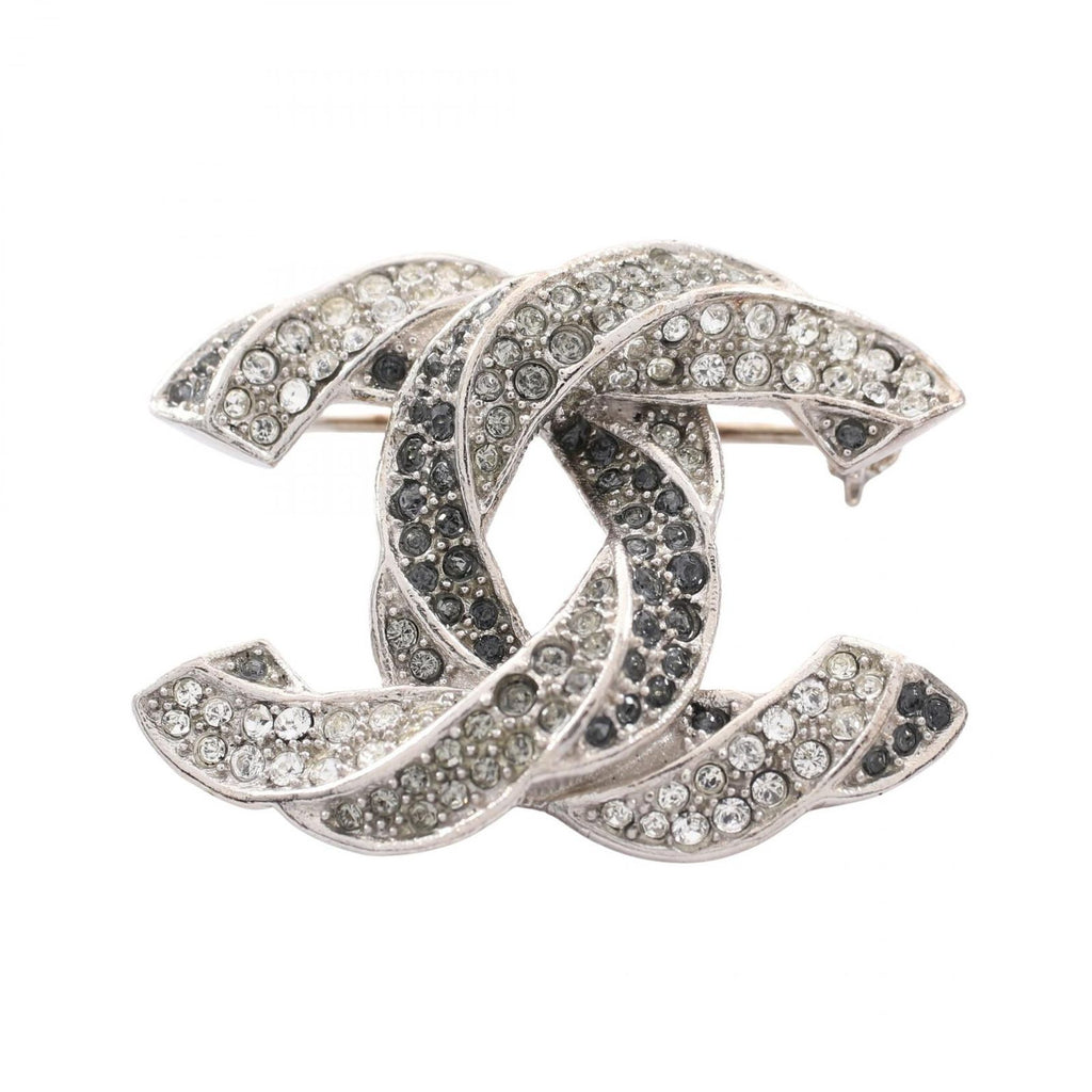 Chanel Brooch 16c CC Logo Stainless Steel