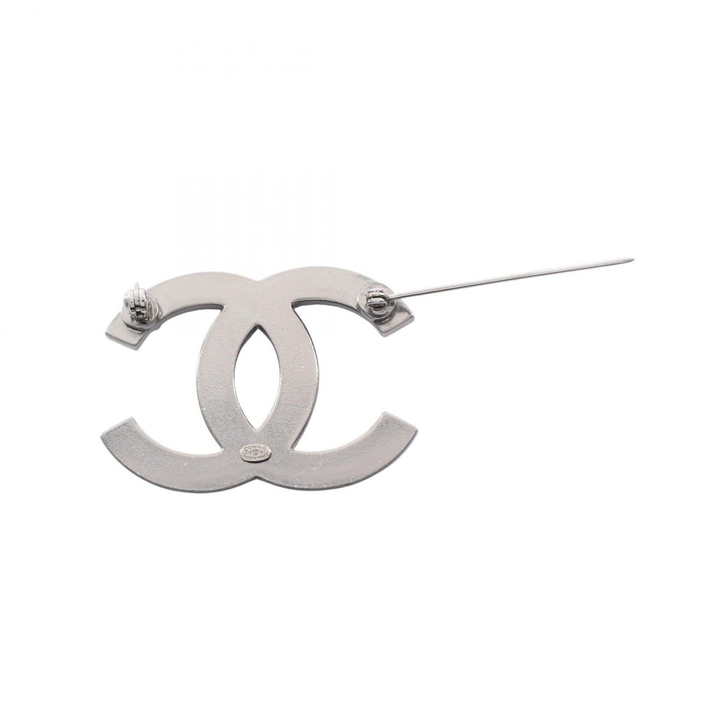 Chanel Brooch CC Logo Stainless Steel — view 2