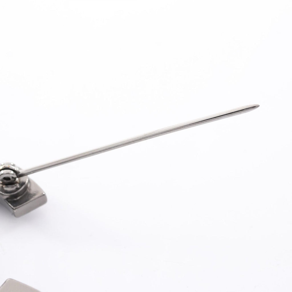 Chanel Brooch CC Logo Stainless Steel — view 4