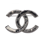 Chanel Brooch CC Logo Stainless Steel