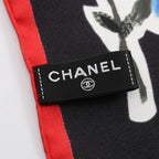 Chanel Scarf Pre Fall Collection Floral Print Silk Twill Triangle — view 2