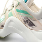 Louis Vuitton Sneakers LV Line White Leather 36 Multicolor — view 9