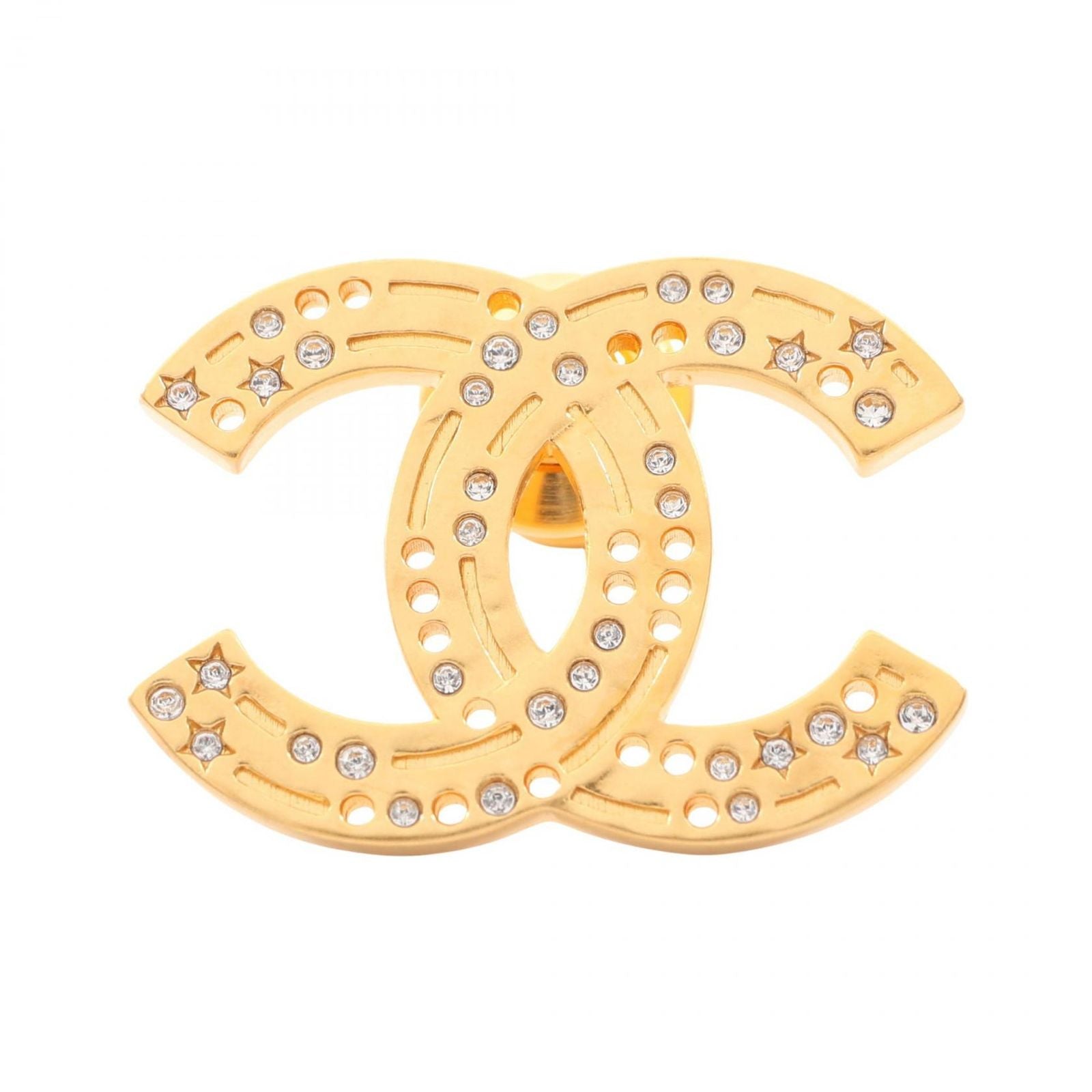 Chanel Brooch 24k CC Logo