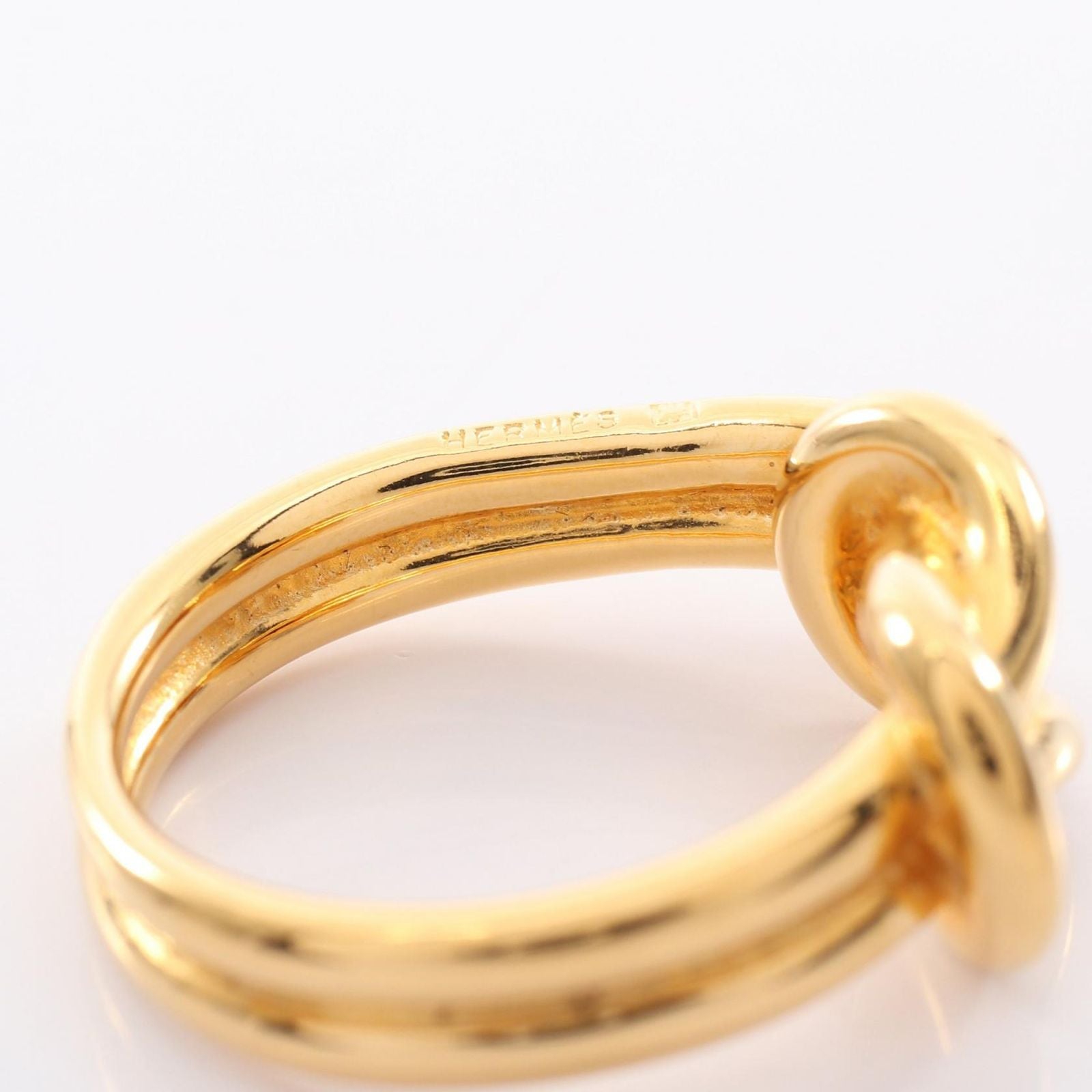 Hermes Scarf Ring Gold — view 6