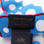 Louis Vuitton Scarf LV YK Carre 45 Infinity Dot Blue Silk YK Yayoi Kusama — view 2