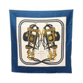 Hermes Scarf Carre 90 Brides de Gala Blue Silk