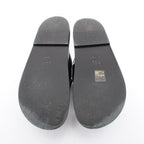 Chanel Sandals CC Logo Quilted Black Leather — view 4