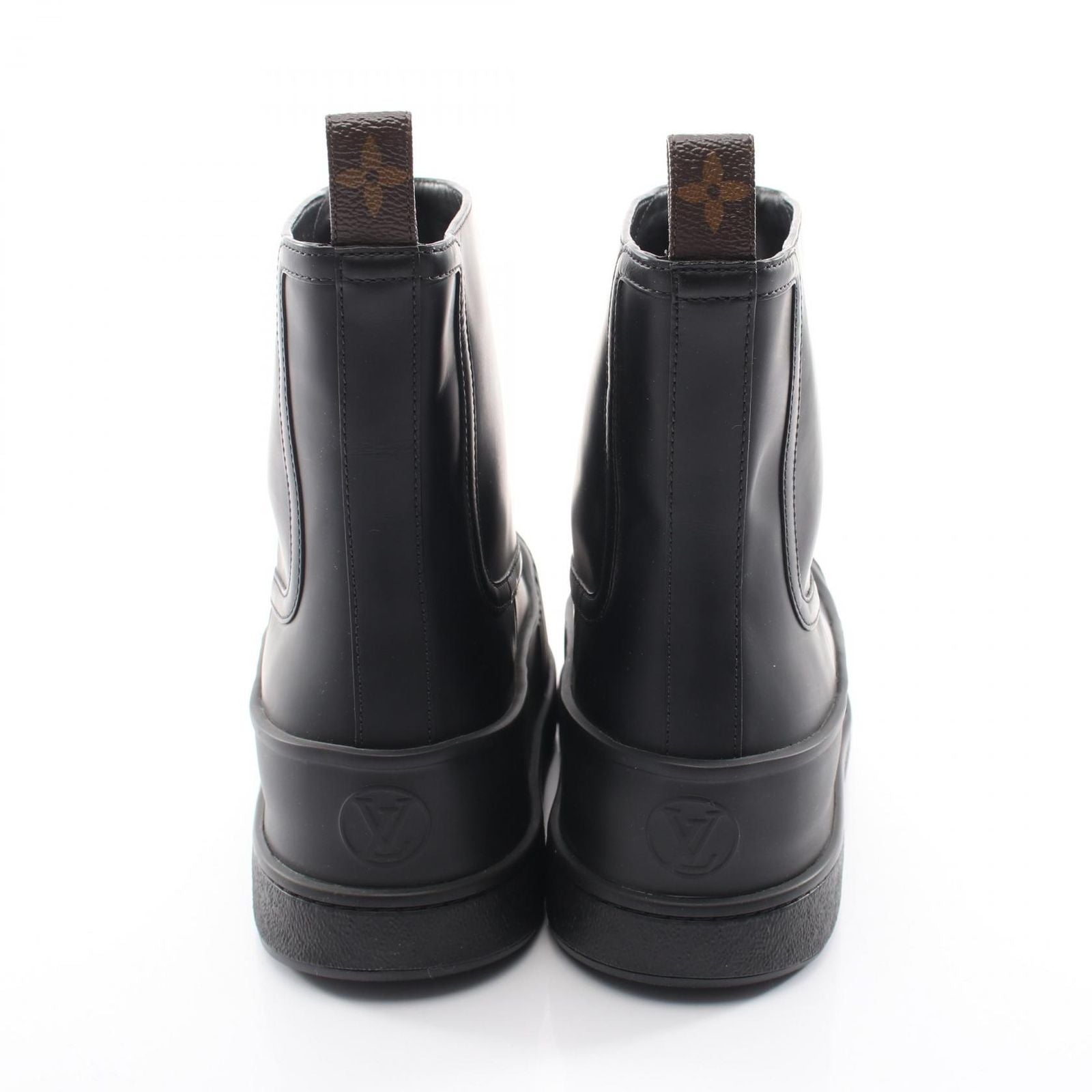 Louis Vuitton Boots Pola Line Black Leather — view 9