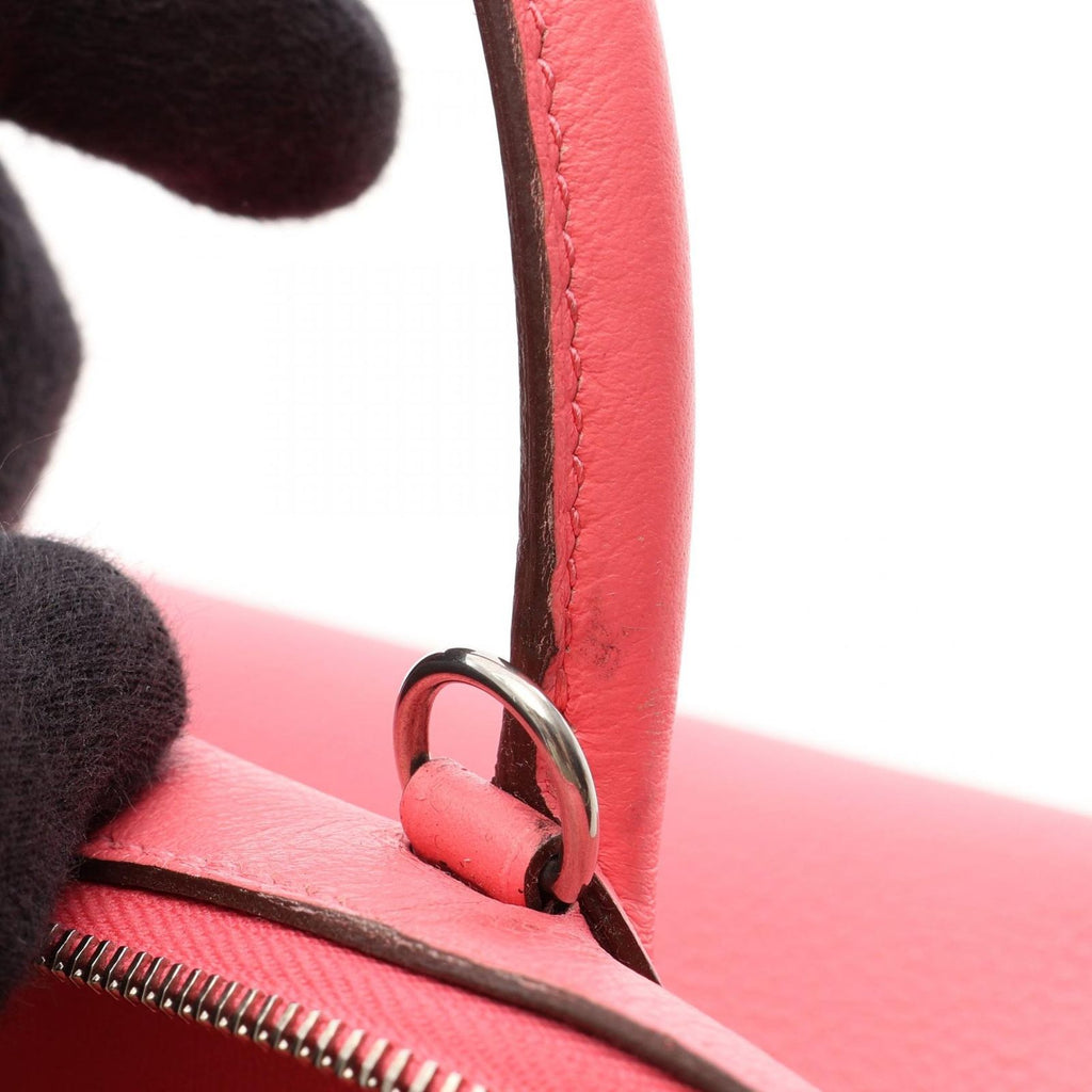 Hermes Handbag Bolide Mini 2-Way Rose Azalea Leather — view 8
