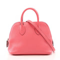 Hermes Handbag Bolide Mini 2-Way Rose Azalea Leather