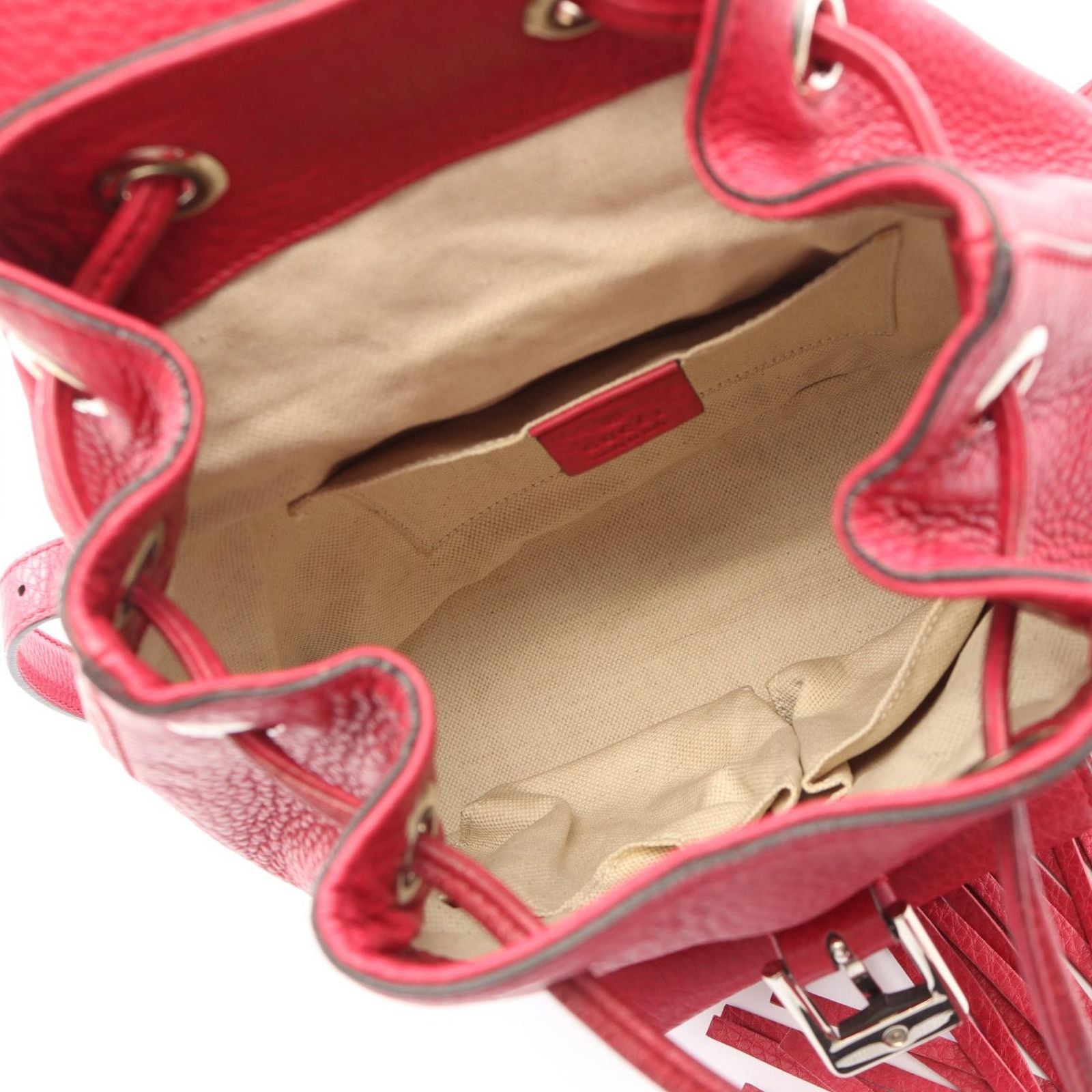 Gucci Backpack Bamboo Pink Leather — view 3