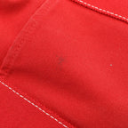 Hermes Tote Sac Deauville MM Red Canvas — view 5