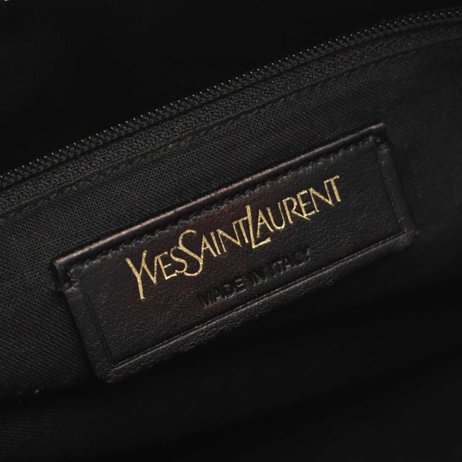 Saint Laurent Handbag Line Cabas Back 2-Way Navy Leather — view 4