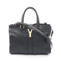 Saint Laurent Handbag Line Cabas Back 2-Way Navy Leather