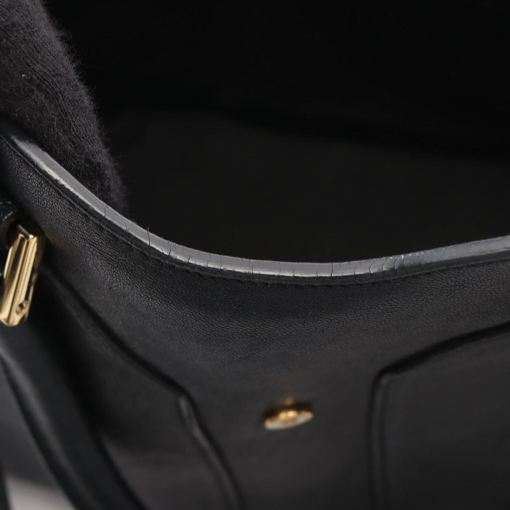 Saint Laurent Handbag Line Cabas Back 2-Way Navy Leather — view 6
