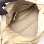 Celine Logo Ivory Leather Boston — view 3