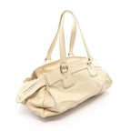 Celine Logo Ivory Leather Boston — view 2